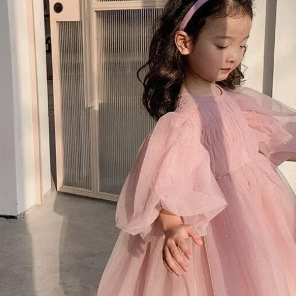 sparkly pink princess dress 4t